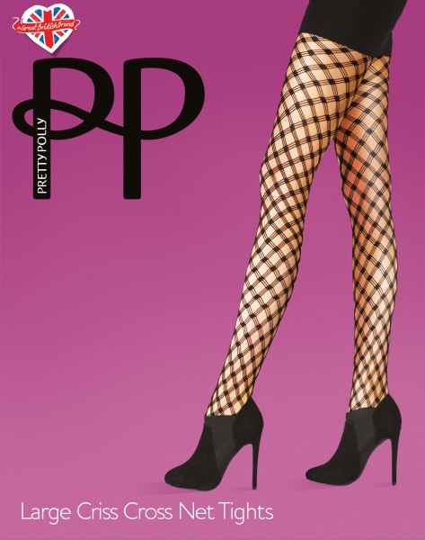 Netzstrumpfhose mit einem großen Netzmuster Large Criss Cross Net von Pretty Polly