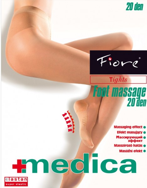 Fiore Feinstrumpfhose mit Fussmassage-Effekt 20 DEN