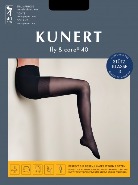 Semi-blickdichte Stützstrumpfhose Fly & Care® von Kunert