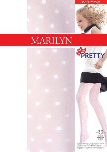 Marilyn Strumpfhosen fuer Maedchen mit Puenktchen Pretty, 40 DEN