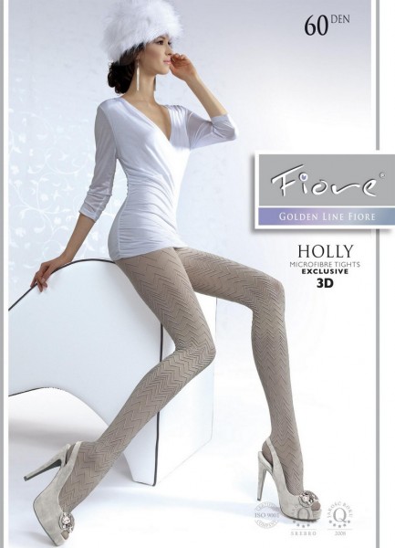 Fiore Blickdichte Strumpfhose mit Zick-Zack-Muster Holly