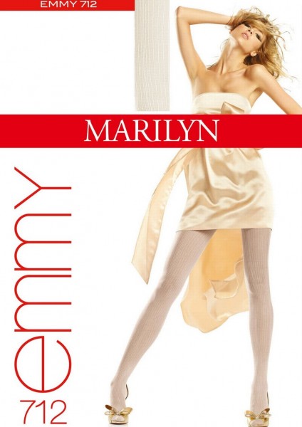 Marilyn Elegante Strumpfhosen mit Streifenmuster Emmy, 20 DEN