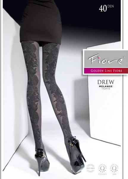 Fiore Elegante Strumpfhose mit blumigem Muster Drew