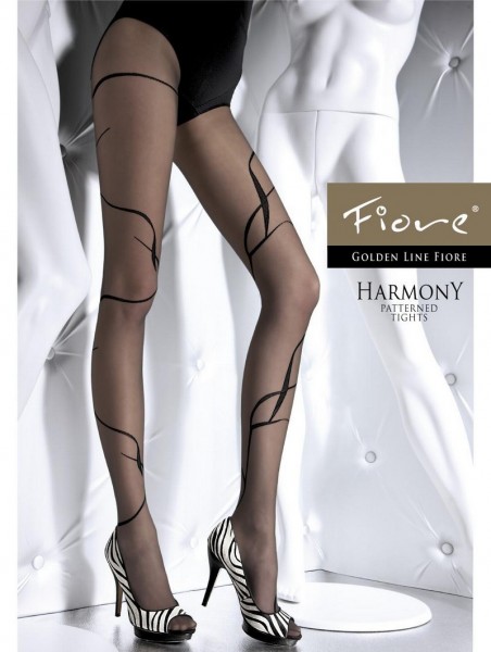 Fiore Feinstrumpfhose mit verfuehrerischem Muster Harmony 20 DEN