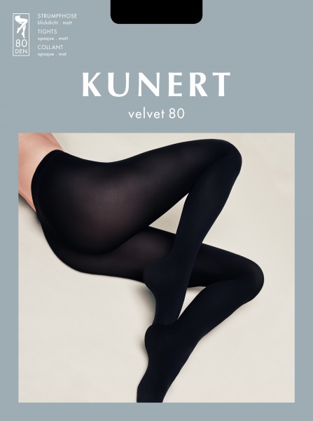 Kunert Blickdichte Strumpfhose ohne Muster Velvet 80