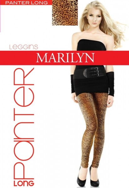 Marilyn Lange Leggings mit trendigem Leopardenmuster Panter, 60 DEN