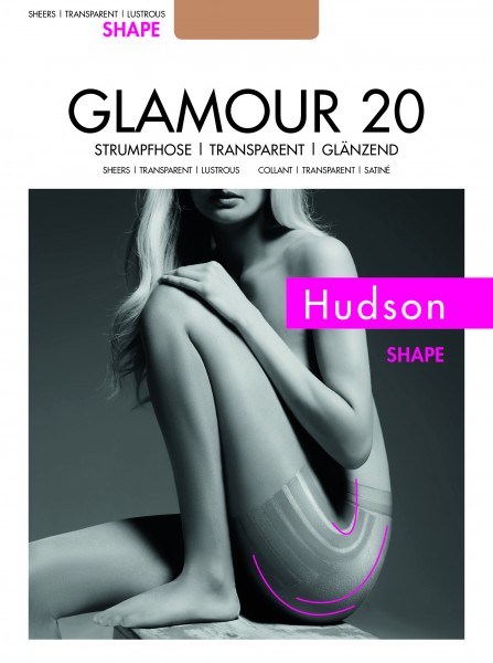 Figurformende Feinstrumpfhose mit edlem Glanz Glamour 20 Shape von Hudson