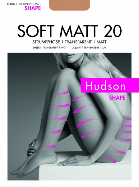 Figurformende Feinstrumpfhose in matter Optik Soft Matt 20 Shape von Hudson