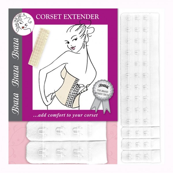 CORSET EXTENDER Rückenteil-Verlängerer aus Stoff für Korsett