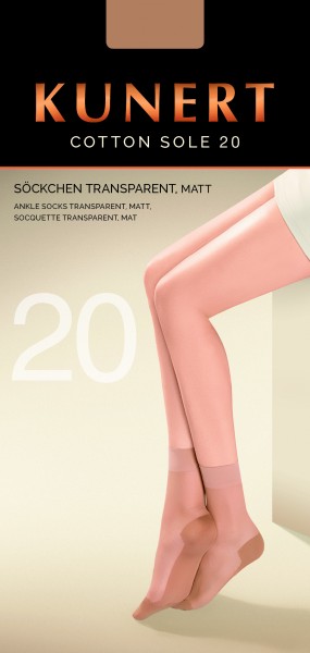 Feinsöckchen mit Baumwoll-Sohle Cotton Sole 20 von Kunert