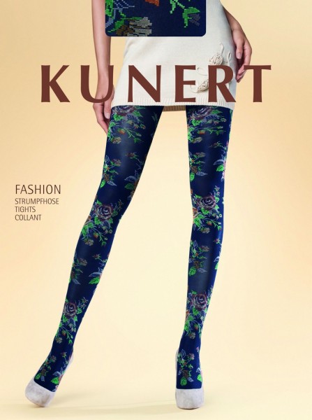 Kunert Wunderschoene Damenstrumpfhose mit Blumenmuster