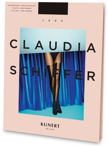 Strumpfhose mit geschnürter Overknee-Optik Laced - Claudia Schiffer Legs KUNERT de Luxe