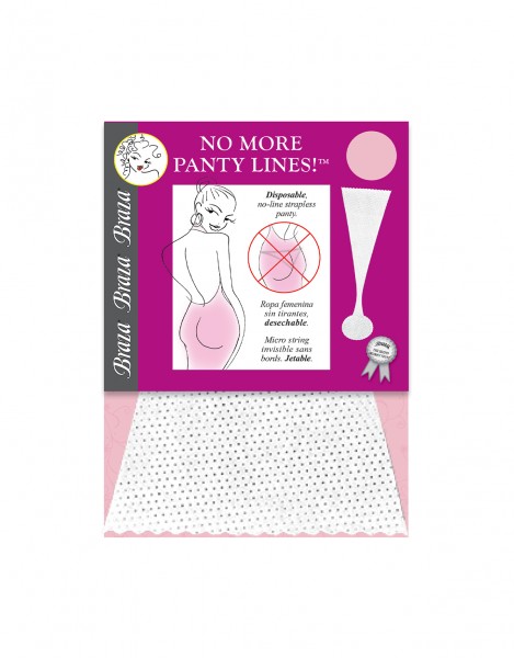 NO MORE PANTY LINES Unsichtbarer Einweg-String selbstklebend von Braza